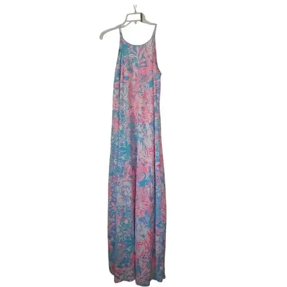 maxi rainbow dress Petite Rainbow Stripe Sleeveless Maxi Dress MULTI / S-P